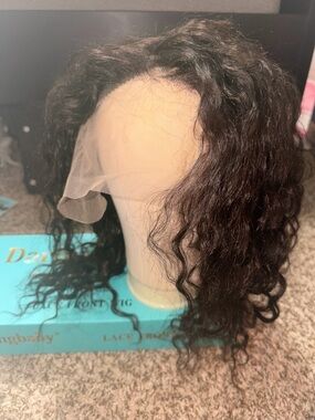 Darlingbaby  100% Virgin Brazilian Remy HD Lace Front Curly Wig - 20”